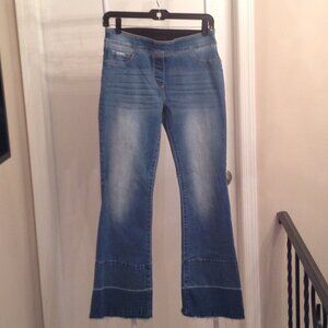 Coco + Carmen Denim Distressed Jean Leggings w/ Unfinished Hem M